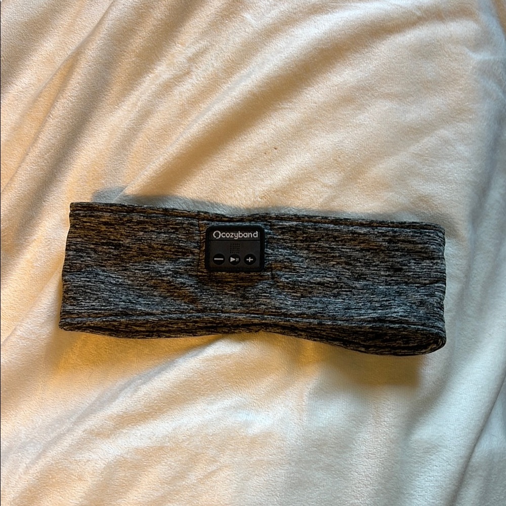CozyBand Gray Headband with Bluetooth